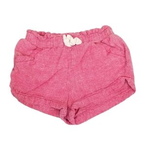 Old Navy Child Girl 12-18 Month Pink Drawstring Linen Pocket Shorts